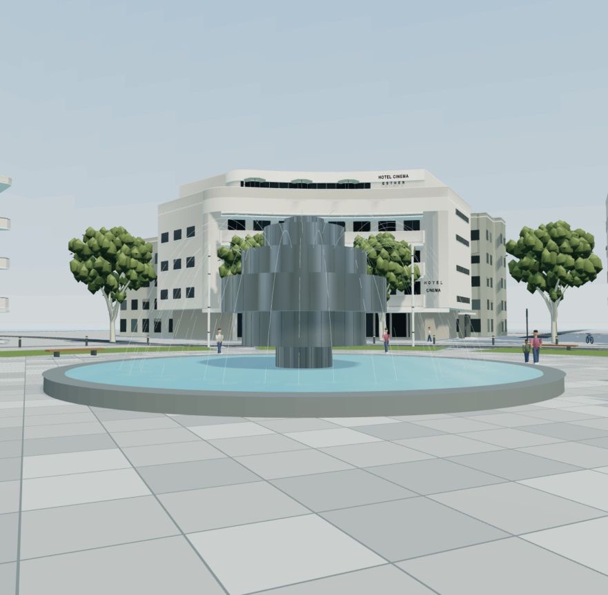 The fountain after the critique round