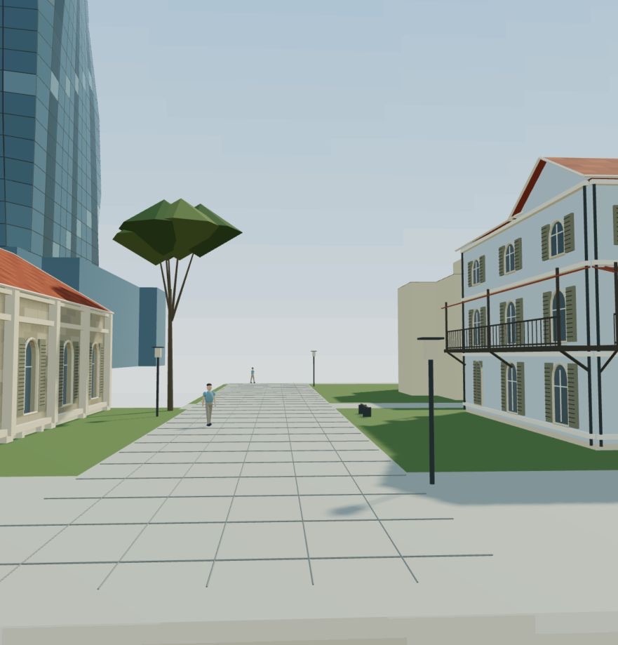 Sarona courtyard